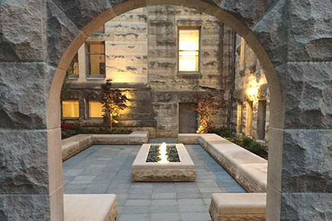 Maxwell hall courtyard project